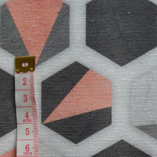 Hexágonos salmones y grises Hexágonos salmones y grises